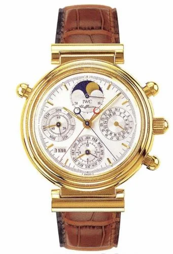 IWC Da Vinci Perpetual Rattrapante Yellow Gold / Silver / German IW3751-05 (IW375105)